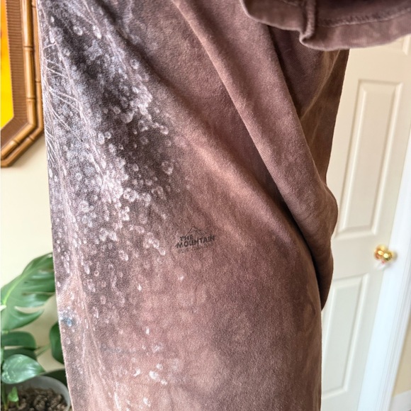 Wild Tiger Graphic Brown Tie Dye Women's Tee - Picture 7 of 9